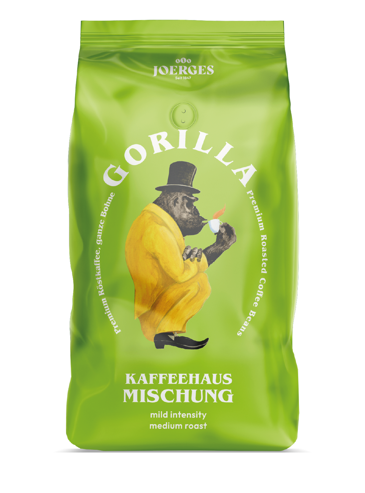 Gorilla Kaffeehaus Mischung 1kg ganze Bohnen