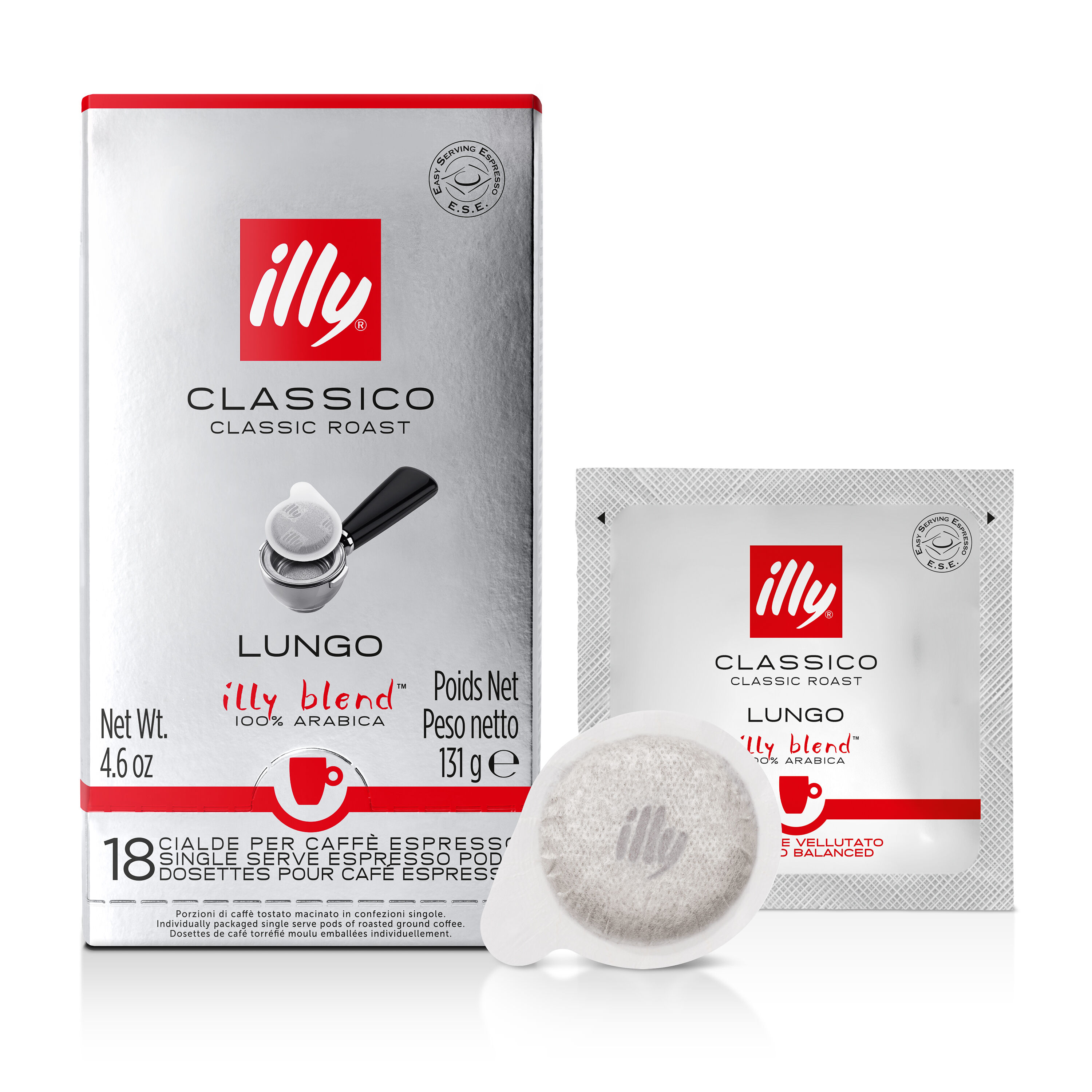 illy ESE-Pads Classico Lungo 18 Pads