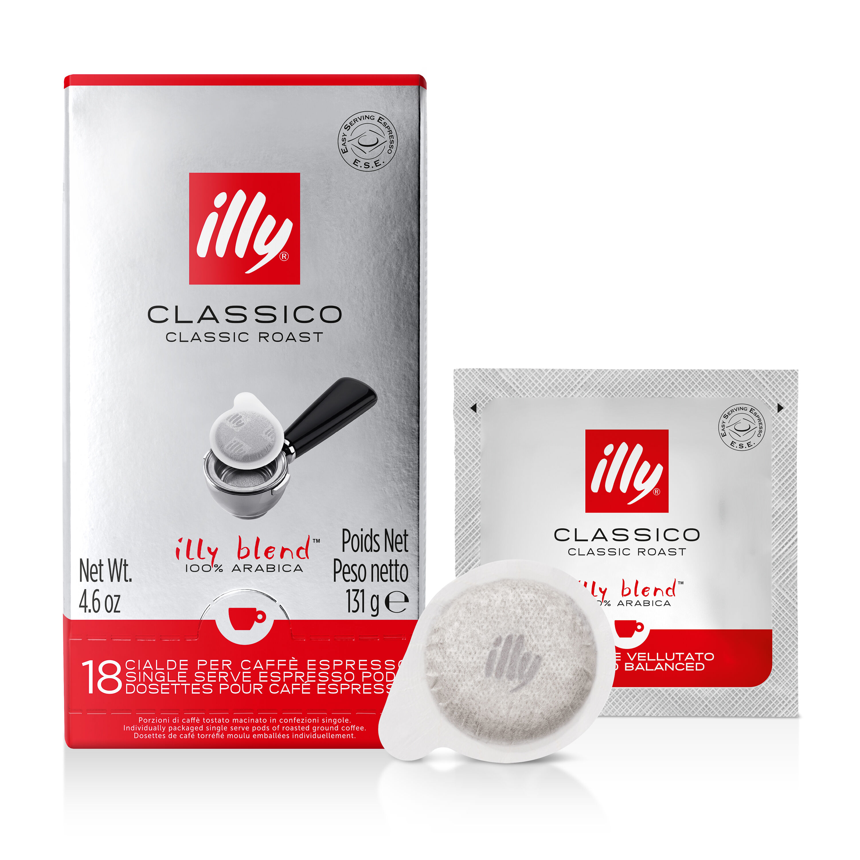illy ESE-Pads Classico Röstung Espresso 18 Pads